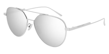 Bottega Veneta® BV1013SK - Silver / Silver Mirrored Sunglasses