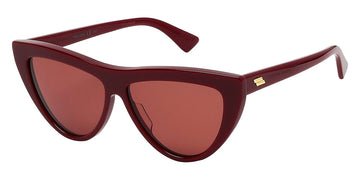 Bottega Veneta® BV1018S - Burgundy / Red Sunglasses