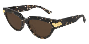 Bottega Veneta® BV1035S - Havana / Brown Sunglasses