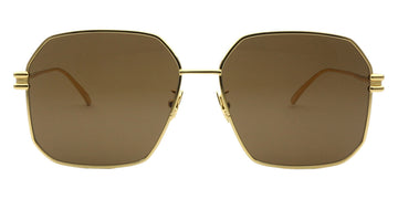 Bottega Veneta® BV1047S - Gold / Brown Sunglasses