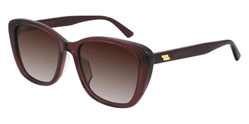 Bottega Veneta® BV1079SK - Burgundy / Brown Gradient Sunglasses