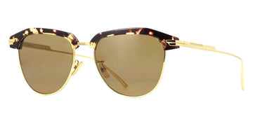 Bottega Veneta® BV1112SA - Havana/Gold / Brown Sunglasses