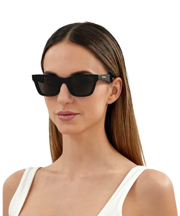 Bottega Veneta® BV1119S - Black / Gray Sunglasses