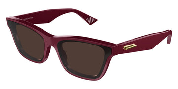 Bottega Veneta® BV1119S - Burgundy / Brown Sunglasses