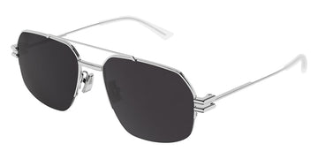 Bottega Veneta® BV1127S - Silver / Gray Sunglasses