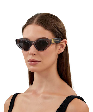 Bottega Veneta® BV1142S - Gray / Gray Sunglasses