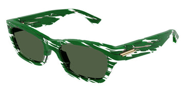 Bottega Veneta® BV1143S - Green / Green Sunglasses