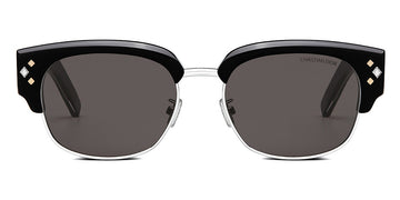 Dior® CD Diamond C1U D CDDMC1UXR 13A0 55 - Black And Crystal Acetate And Silver Sunglasses