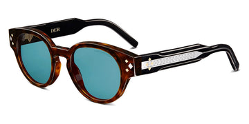 Dior® CD Diamond R2I D CDDMR2IXR 25B0 48 - Brown Tortoiseshell-Effect Sunglasses