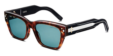 Dior® CD Diamond S2I D CDDMS2IXR 25B0 54 - Brown Tortoiseshell-Effect Sunglasses