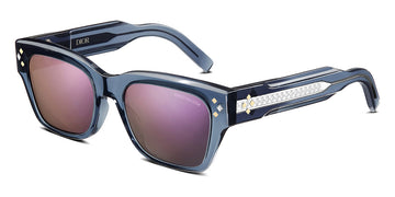 Dior® CD Diamond S2I D CDDMS2IXR 30G7 54 - Transparent Blue Sunglasses