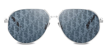 Dior® CD Link A1U D CDLKA1UXT_F0B8 61 - Metal  Shiny Palladium/Lenses  Blue DiorOblique Sunglasses