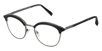 Gold & Wood® CHELSEA 02 G&W CHELSEA 02 01 48 - 01 - Antique Silver/Ebony Tanganyika Eyeglasses