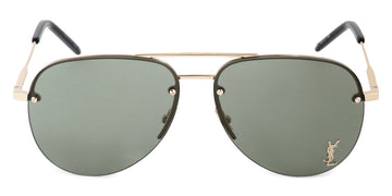 Saint Laurent® CLASSIC 11 M - Gold / Green Sunglasses