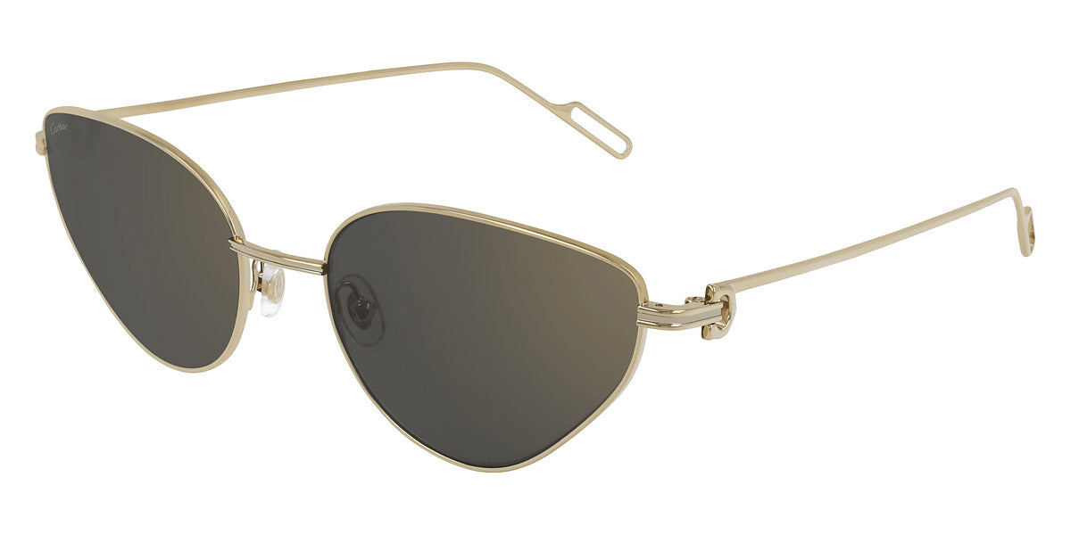 Cat Eye Sunglasses in Gold - Cartier Eyewear Collection