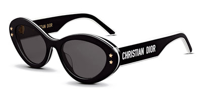 Dior® DiorPacific B1U CD DIORPCFC B1U 10A0 53 - Shiny Black White Black 10A0 Sunglasses