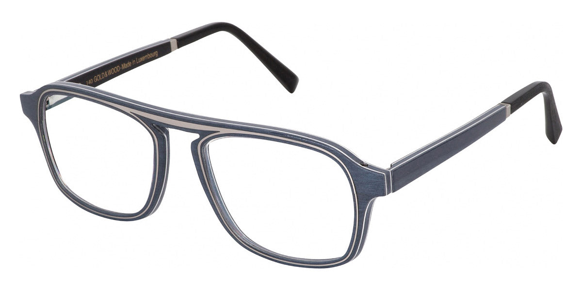 Gold & Wood® ERIS 01 G&W ERIS 01 61 52 - 61 - Graphywood/Blue Jeans Bolivar/Night Blue Bolivar/Ebony Bolivar Eyeglasses