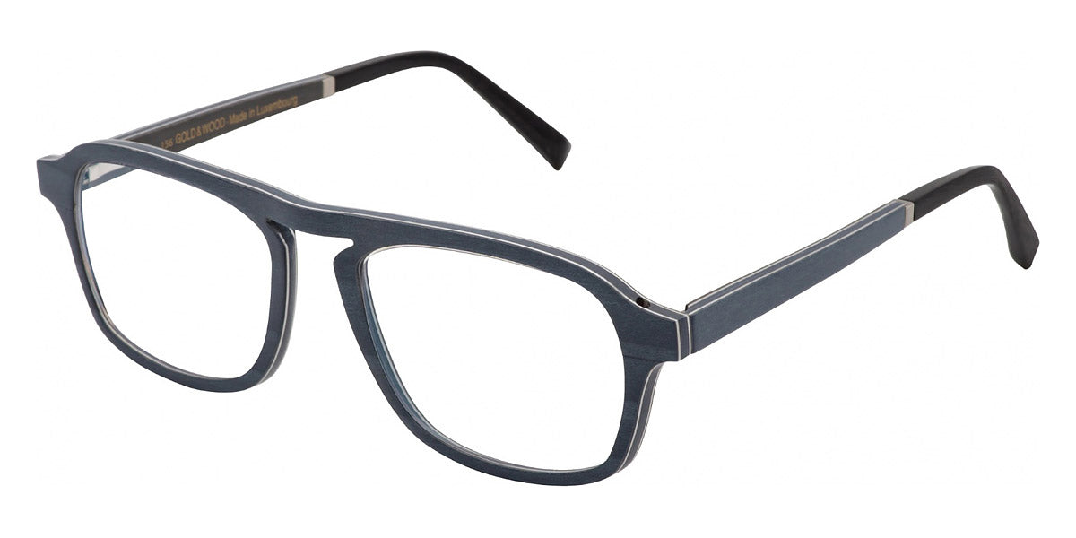 Gold & Wood® ERIS 02 G&W ERIS 02 41 52 - 41 - Glossywood/Blue Jeans Bolivar/Night Blue Bolivar/Grey Bolivar Eyeglasses