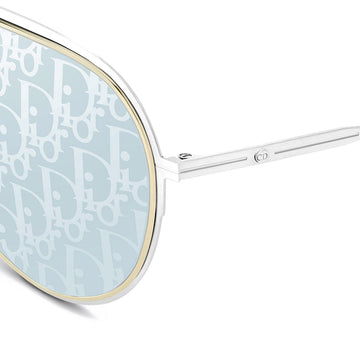 Dior® DiorEssential A2U D ESTLA2UH F0I8 60 - Silver And Gold Sunglasses