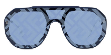 Fendi® FE40006U FEN FE40006U 13X 00 - Matte Dark Blue / Blue with Silver FF Sunglasses