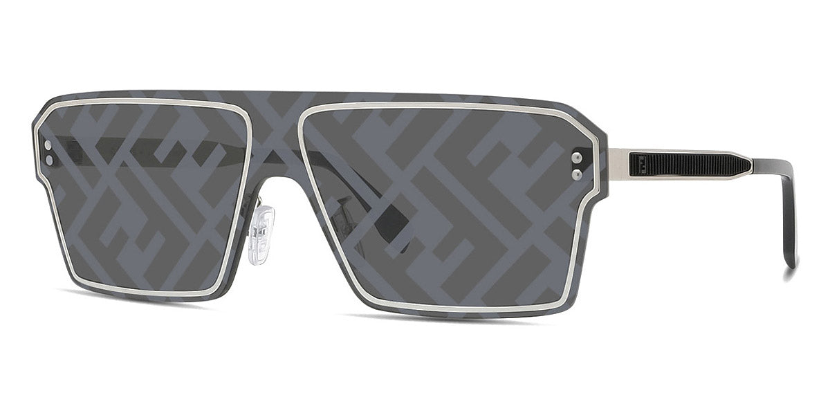 Fendi Sport Baguette Mask-frame Acetate Sunglasses in Gray for Men