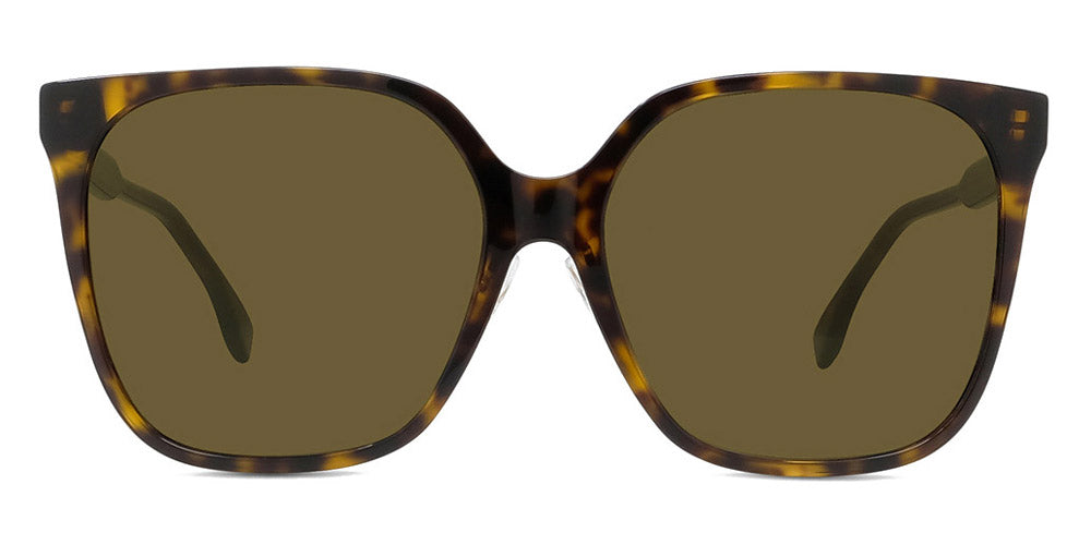 Fendi - O'Lock - Square Sunglasses - Transparent Havana