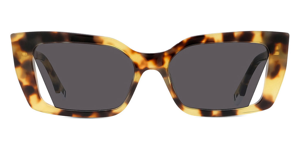 Fendi - O'Lock - Square Sunglasses - Transparent Havana