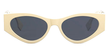 Fendi® FE40049I FEN FE40049I 25V 54 - Shiny Solid Ivory / Blue Sunglasses