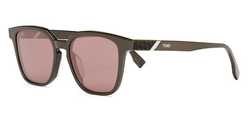 Fendi® FE40057U FEN FE40057U 50S 53 - Dark Brown/Other / Bordeaux Sunglasses