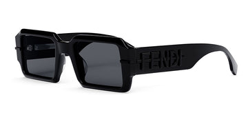 Fendi® FE40073U FEN FE40073U 01A 52 - Shiny Solid Black / Smoke Sunglasses