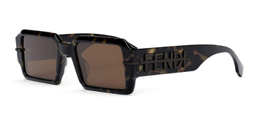 Fendi® FE40073U FEN FE40073U 52E 52 - Shiny Havana / Brown Sunglasses