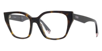 Fendi® FE50001I FEN FE50001I 052 52 - Shiny Dark Havana Eyeglasses