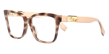 Fendi® FE50025I FEN FE50025I 055 55 - Shiny Brown Pink Havana Eyeglasses