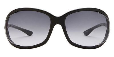 Tom Ford® FT0008 Jennifer FT0008 Jennifer 01B 61 - 01B - Shiny Black / Gradient Smoke Lenses Sunglasses