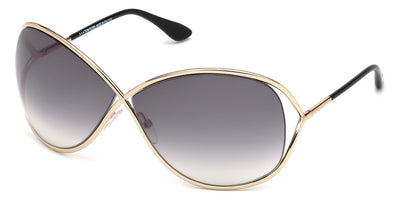 Tom Ford® FT0130 Miranda FT0130 Miranda 28B 68 - 28B - Shiny Rose Gold/ Gradient Smoke Lenses Sunglasses