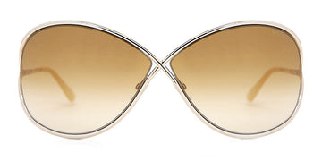 Tom Ford® FT0130 Miranda FT0130 Miranda 28F 68 - 28F - Shiny Rose Gold / Brown Lenses Sunglasses