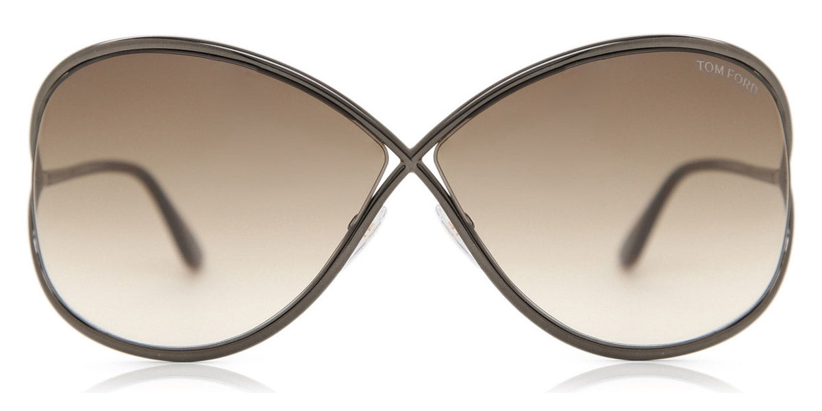 Tom Ford® FT0130 Miranda FT0130 Miranda 36F 68 - 36F - Shiny Bronze / Gradient Bronze Lenses Sunglasses