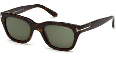 Tom Ford® FT0237 Snowdon FT0237 Snowdon 52N 52 - 52N - Shiny Dark Havana/ Green Lenses - Featured In James Bond Spectre Sunglasses