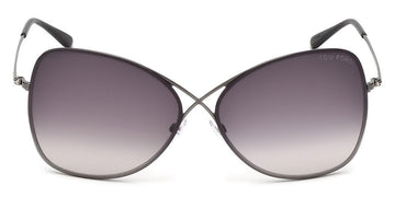 Tom Ford® FT0250 Colette FT0250 Colette 08C 63 - 08C - Shiny Gunmetal, Black Temple Tips / Gradient Grey Lenses Sunglasses