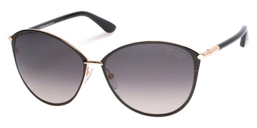 Tom Ford® FT0320 Penelope FT0320 Penelope 28D 59 - 28D Shiny Rose Gold/Shiny Black Sunglasses