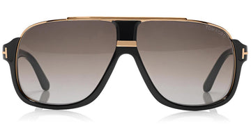 Tom Ford® FT0335 Eliott FT0335 Eliott 01P 60 - Shiny Black/Shiny Rose Gold Sunglasses