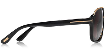 Tom Ford® FT0335 Eliott FT0335 Eliott 01P 60 - Shiny Black/Shiny Rose Gold Sunglasses