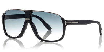 Tom Ford® FT0335 Eliott FT0335 Eliott 02W 60 - Matte Black/Shiny Dark Ruthenium Sunglasses