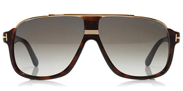 Tom Ford® FT0335 Eliott FT0335 Eliott 56K 60 - Shiny Dark Havana/Shiny Rose Gold Sunglasses