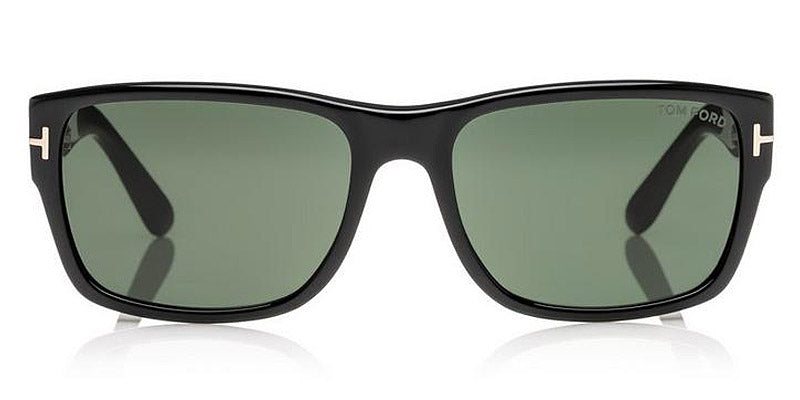 Tom Ford® FT0445 Mason FT0445 Mason 01N 58 - 01N - Shiny Black/ Green Lenses Sunglasses