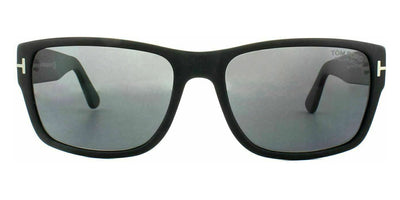 Tom Ford® FT0445 Mason FT0445 Mason 02D 58 - 02D - Matte Black/ Polarized Smoke Lenses Sunglasses