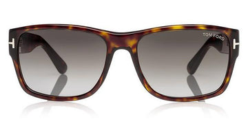 Tom Ford® FT0445 Mason FT0445 Mason 52B 58 - 52B - Shiny Dark Havana/ Gradient Smoke Lenses Sunglasses