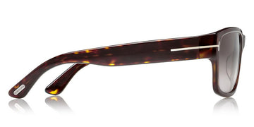 Tom Ford® FT0445 Mason FT0445 Mason 52B 58 - 52B - Shiny Dark Havana/ Gradient Smoke Lenses Sunglasses