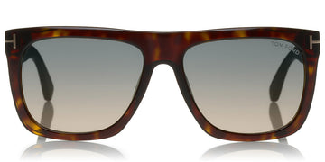 Tom Ford® FT0513 Morgan FT0513 Morgan 52W 57 - 52W - Shiny Dark Havana / Gradient Turquoise-To-Sand Lenses Sunglasses