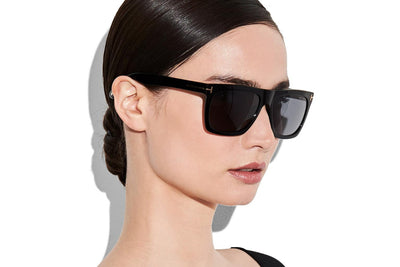 Tom Ford® FT0513 Morgan FT0513 Morgan 02D 57 - 02D - Matte Black/ Polarized Smoke Lenses Sunglasses